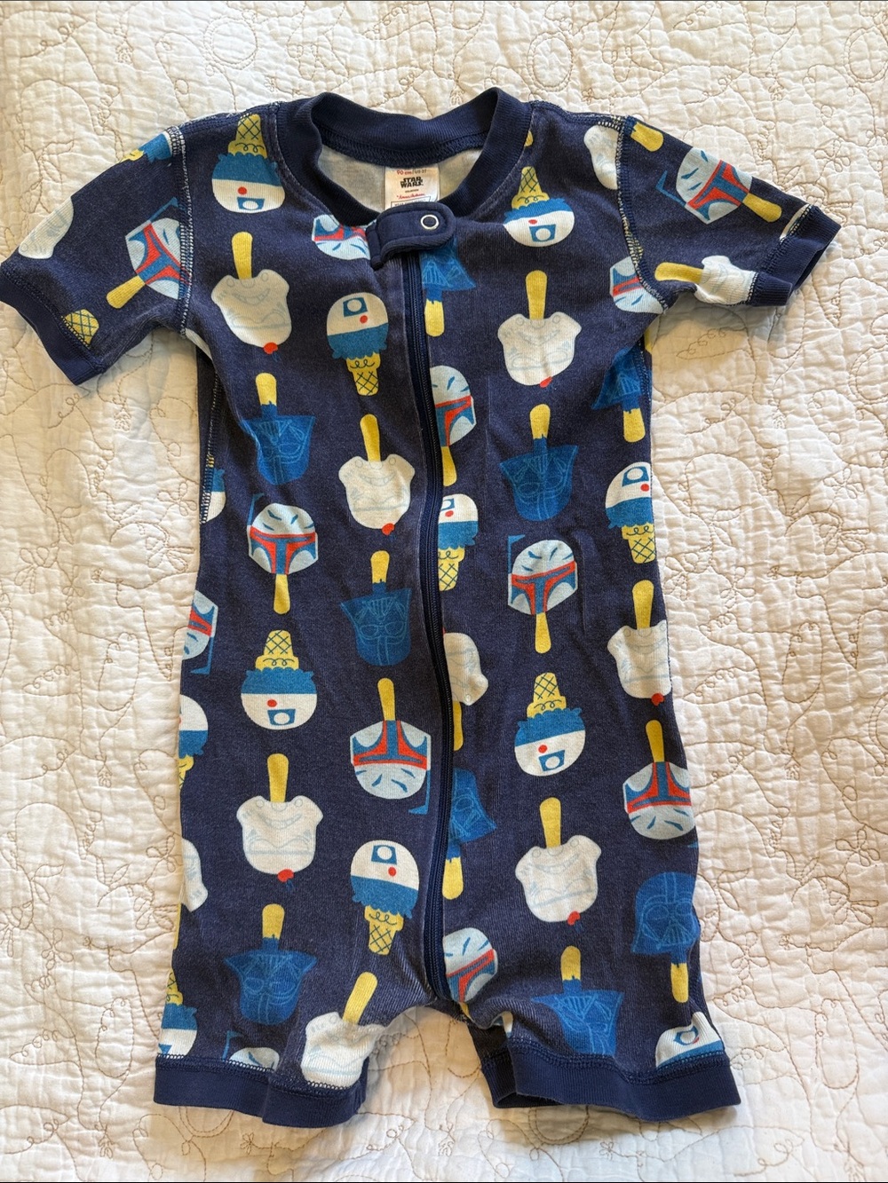 Hanna Andersson Star Wars  Ice Cream Print One-Piece Romper